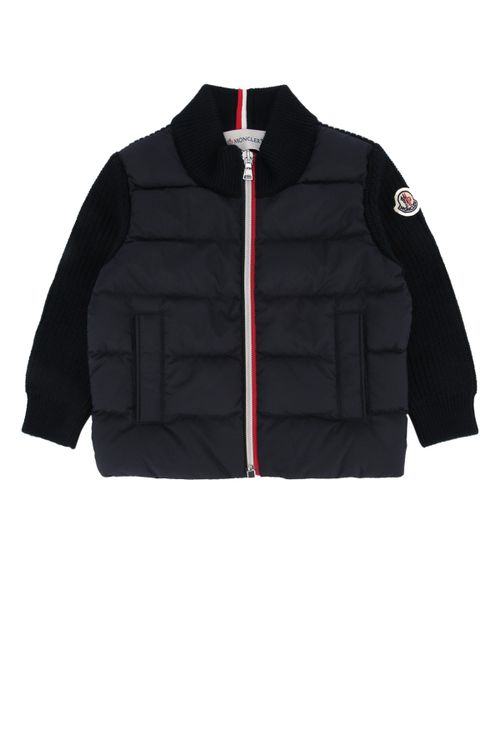 Wool and Down Hybrid Down Jacket — Black
