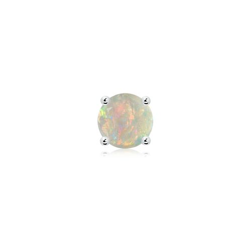 Angara 0.75 CTW Basket-Set Round Opal Stud in Platinum