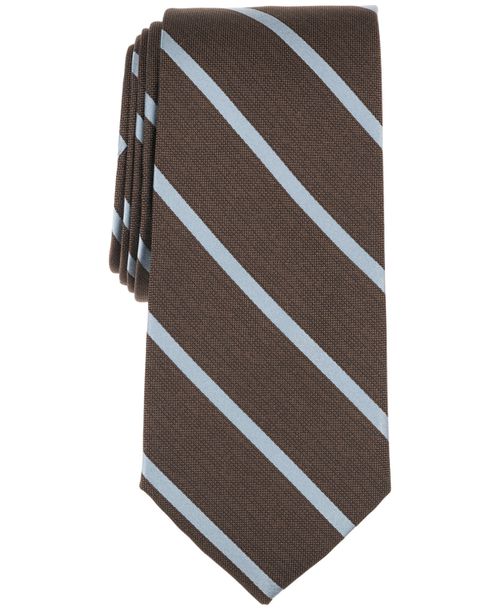 Men's Classic Nastro Stripe Tie - Brown