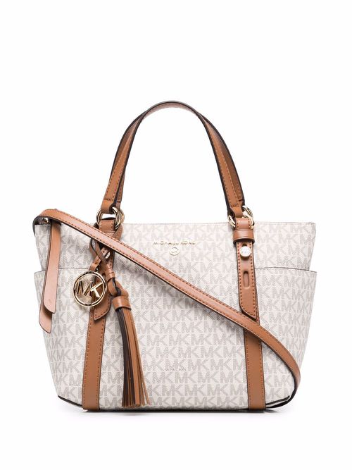 Nomad small logo tote bag - Neutrals