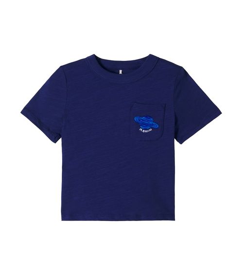 Embroidered cotton jersey T-shirt