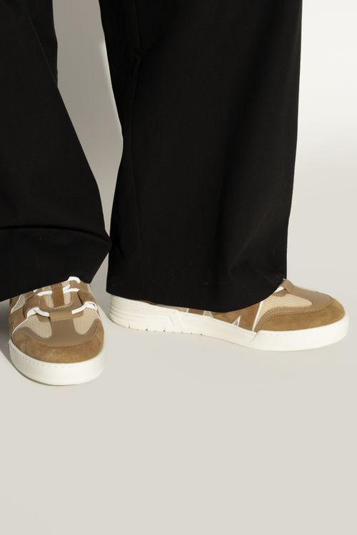 Sports Shoes With Logo, Men's, Beige