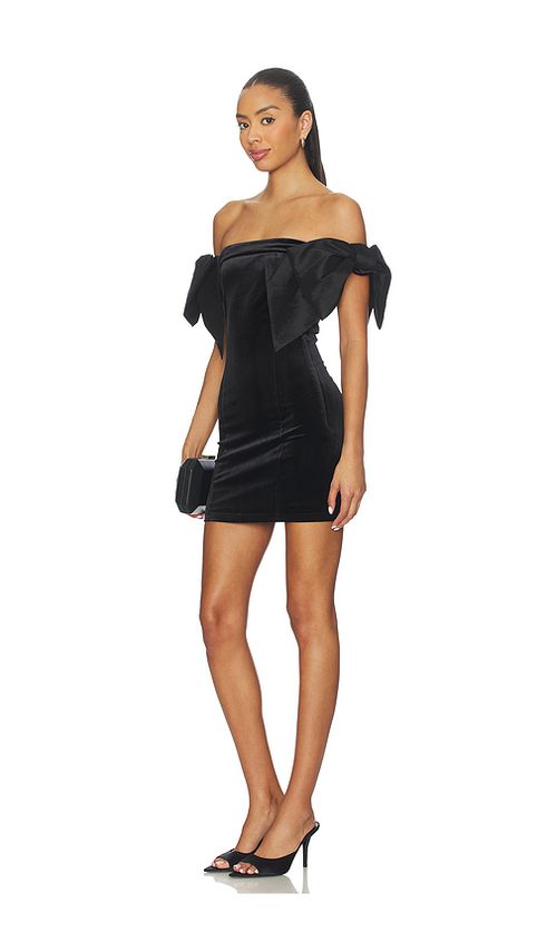 MORE TO COME Skylar Mini Dress in Black. M. Also in XS