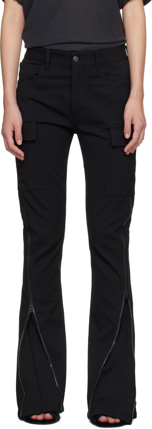 Black Twill Suit Trousers