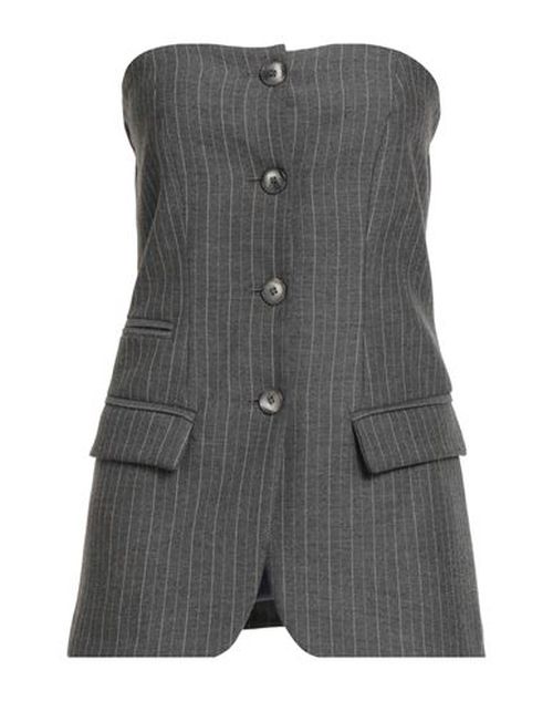 Woman Top Grey Size M Polyester, Viscose, Elastane
