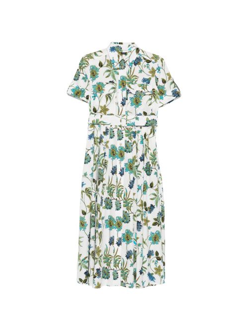 Printed cotton chemisier dress