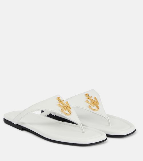 Leather thong sandals