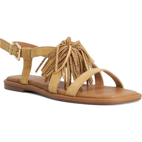 Dune London Womens Ladies Lysia - Suede Tasselled Sandals - Tan