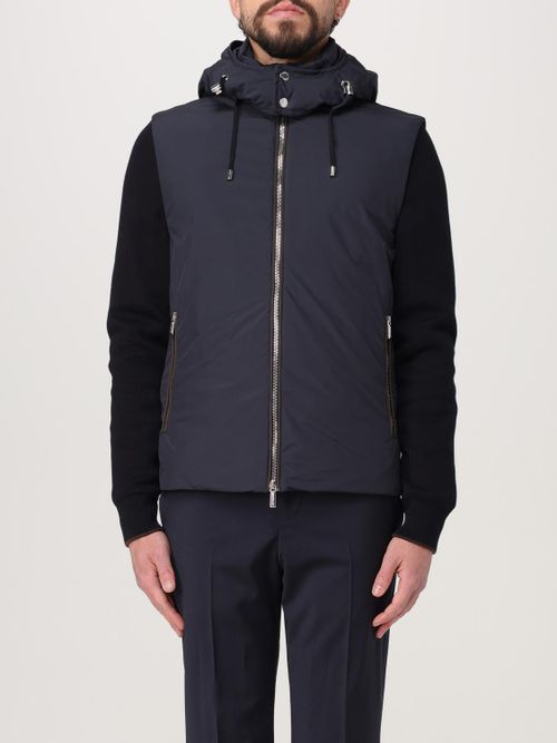 Coat Men color Blue