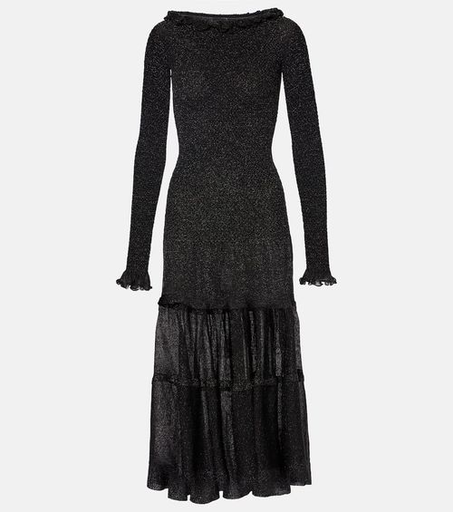 Polly off-shoulder jersey maxi dress