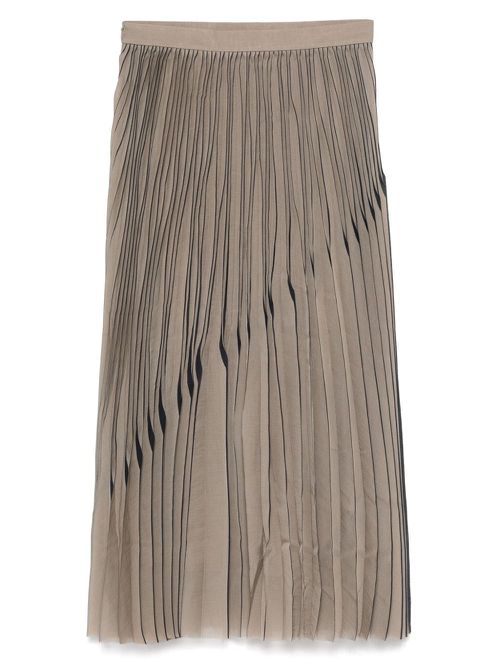 Pleated skirt - Brown
