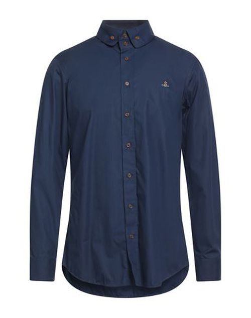 Man Shirt Navy Size 34 Cotton