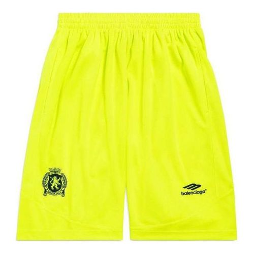 Baggy Soccer Shorts 'Neon Yellow'