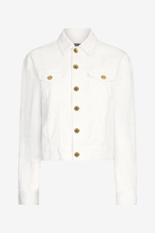 Denim Jacket With Gold Buttons