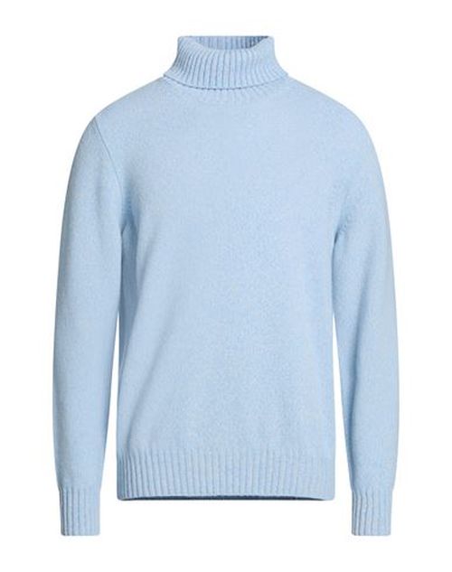 Man Turtleneck Sky blue Size 44 Merino Wool