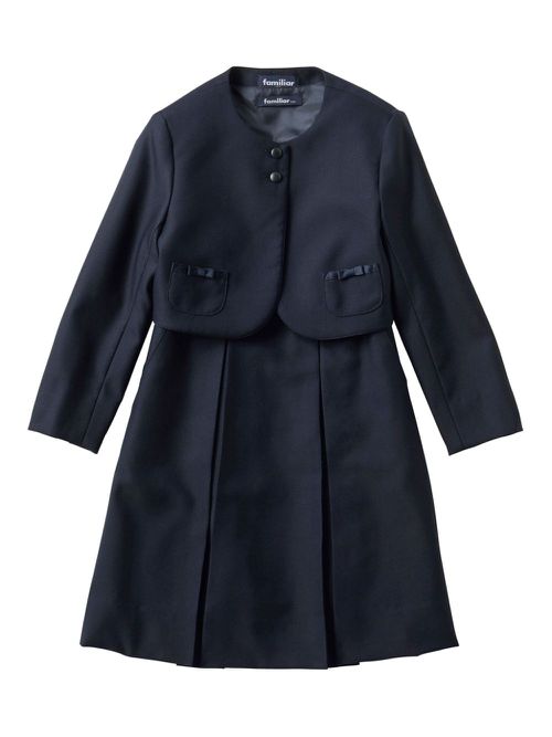 Bow-detail cropped blazer - Blue