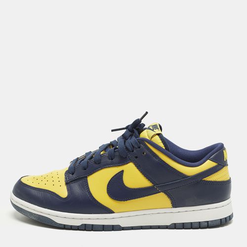 Nike Dunk Low Retro Michigan 45 Yellow/Navy Blue Leather Low Top Sneaker
