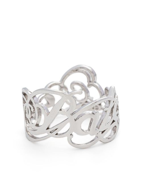 Cut-out polished-finish ring - Silver