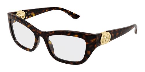 Gucci GG2125O 002 Women’s Eyeglasses Tortoiseshell 52 - Blue Light Block Available