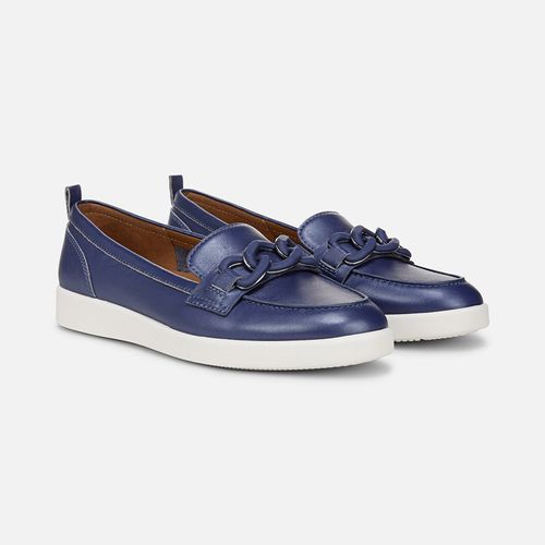 Kateri Bit Loafer Shoes, Future Dusk Blue Leather, 10.0M Round Toe