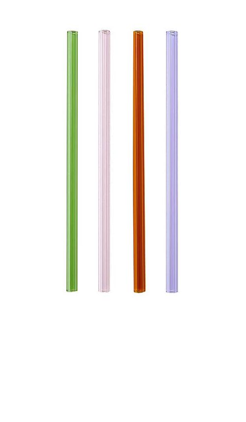 Fazeek STROHHALME STRAWS SET OF 4 in Red