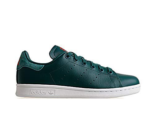 Adidas Originals Men's Stan Smith Leather White/Navy Athletic Sneakers, White