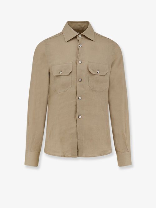 100% Linen Shirt — Beige