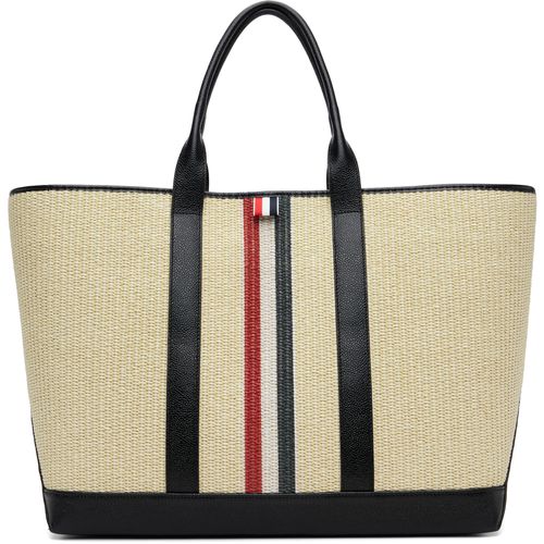 Beige Medium Tool RWB Stripe Tote
