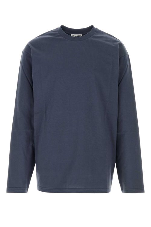 Cotton Crew-Neck T-Shirt — Navy