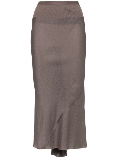 Draped midi skirt - Grey