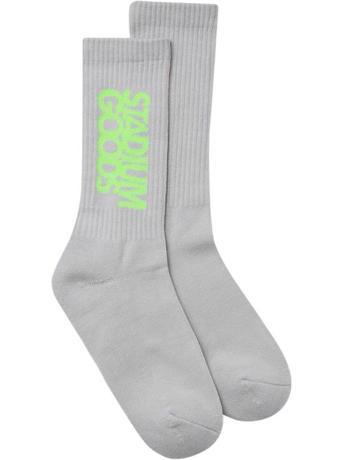 Logo "Glow In The Dark" crew socks - Grey