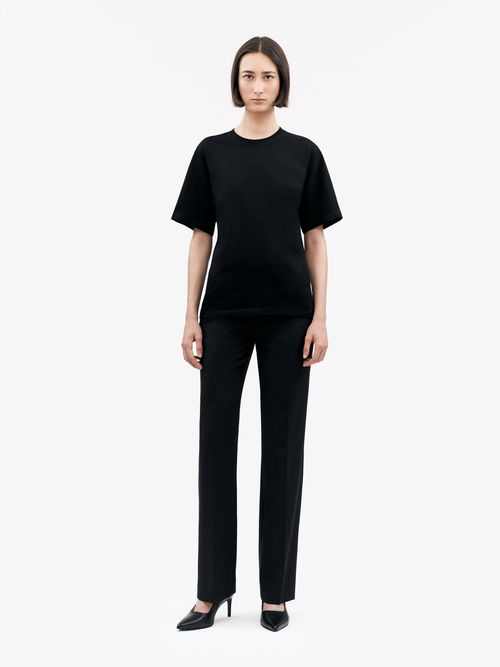 Lori Round-Neck Cotton T-Shirt