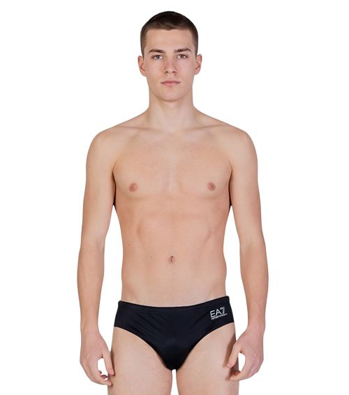 Black Solid Briefs