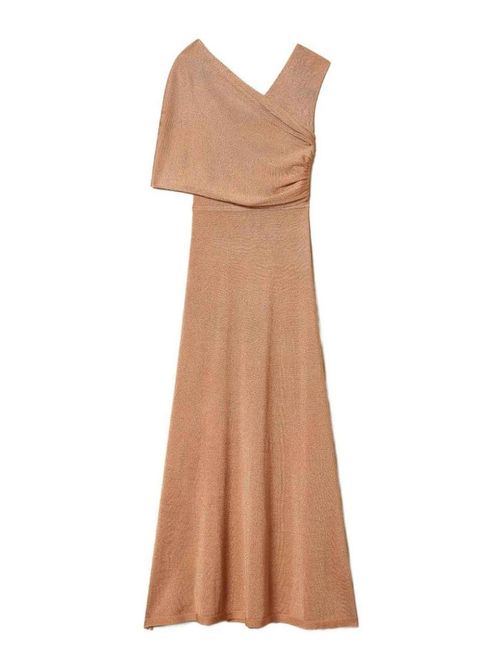 Long lurex knitted cross dress