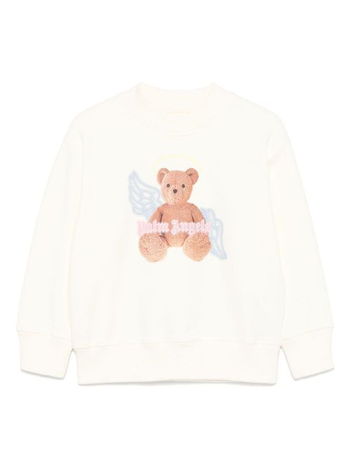 Angel bear-print sweatshirt - White