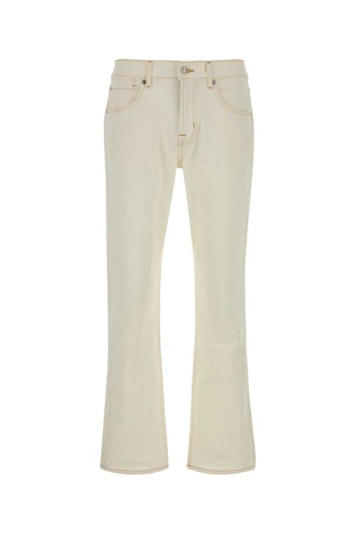 White Stretch Denim Jeans — White