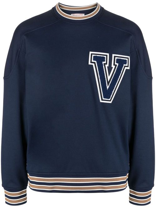 VLogo crew-neck sweatshirt - Blue