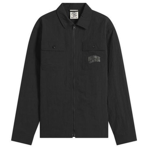 Men's Arch Logo Nylon Overshirt Black
