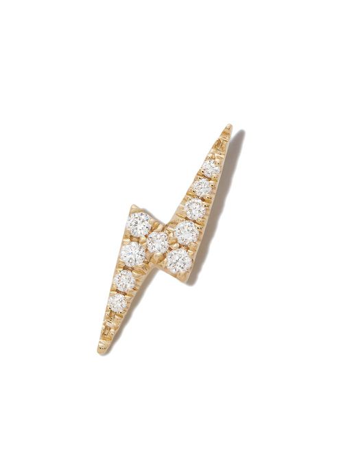 18kt yellow gold Lightning Bolt earring