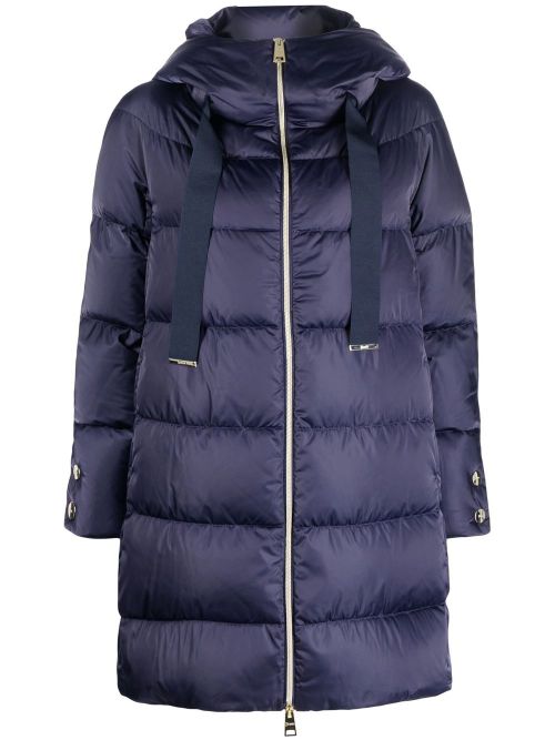 Quilted Goose Down Down Jacket — Navy