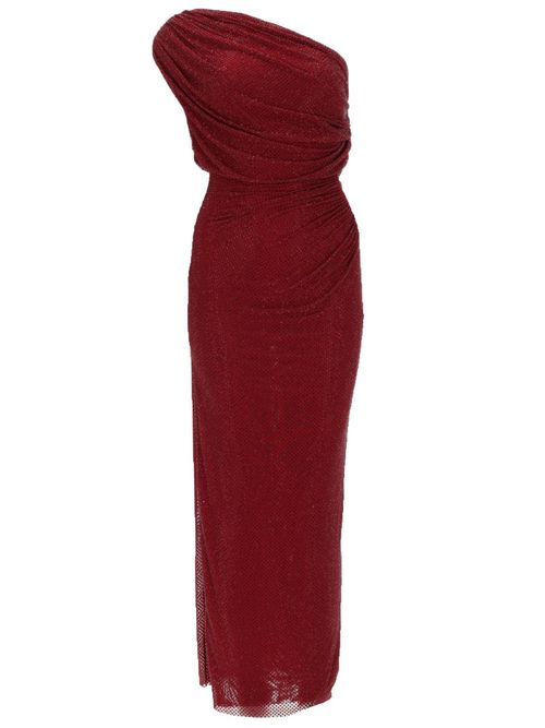 Rhinestone Drape Midi Dress