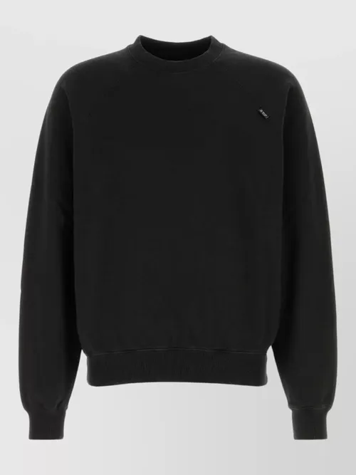 Prada - cotton sweatshirt crew neck long sleeve