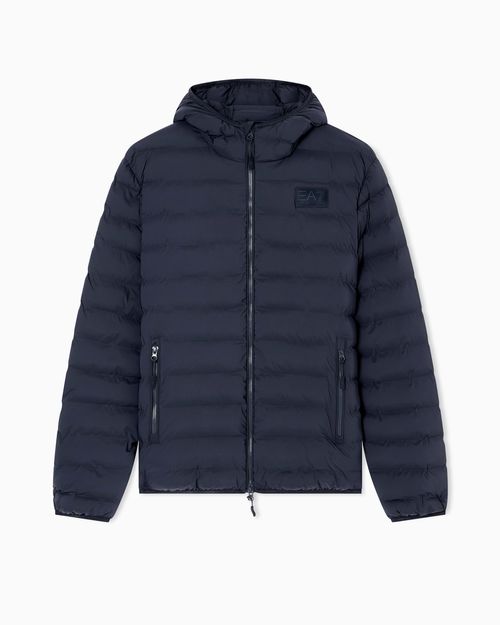 Water-resistant Winter jacket with a fixed hood