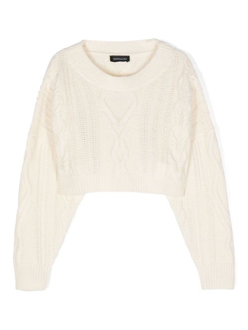Cable-knit jumper - Neutrals