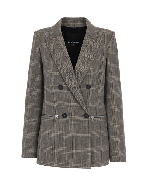 Prince of Wales Check Blazer — Gray