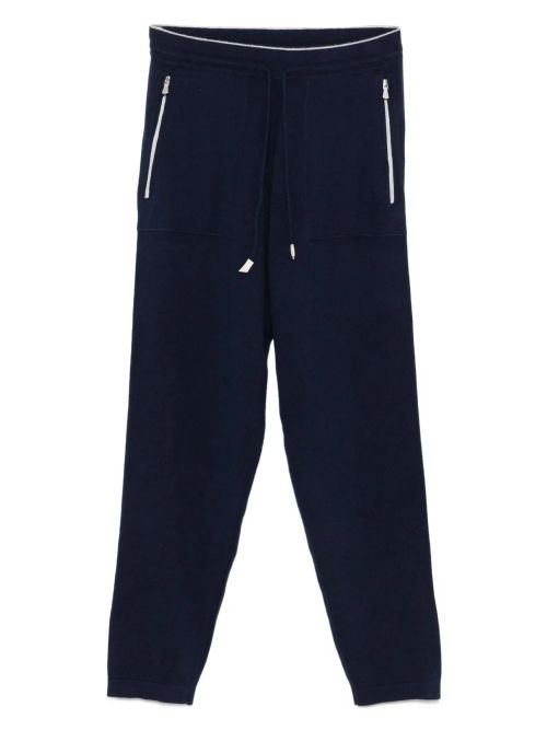 Cashmere Track Joggers — navy