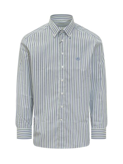 Blue Regular Stripes Shirt