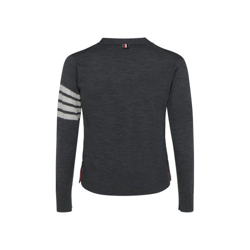 Virgin Wool Cardigan — Gray