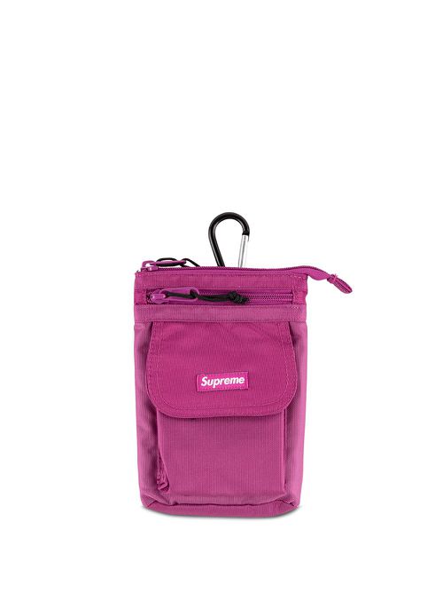 Logo-patch shoulder bag - Pink
