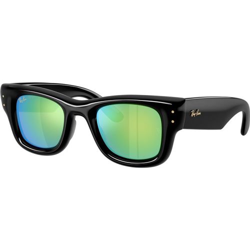 Ray - Ban Unisex Ray - Ban RB4940 WAYFARER PUFFER 601/8N Gafas de sol Nylon Negro Verde Cuadrada Espejo